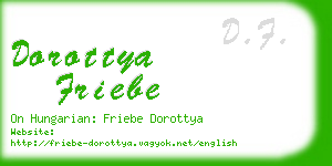 dorottya friebe business card